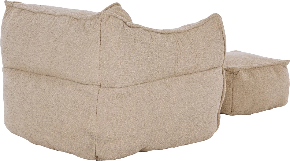 Set ulëse Sponge me këmbështetëse, bezhë, 95x102x73cm