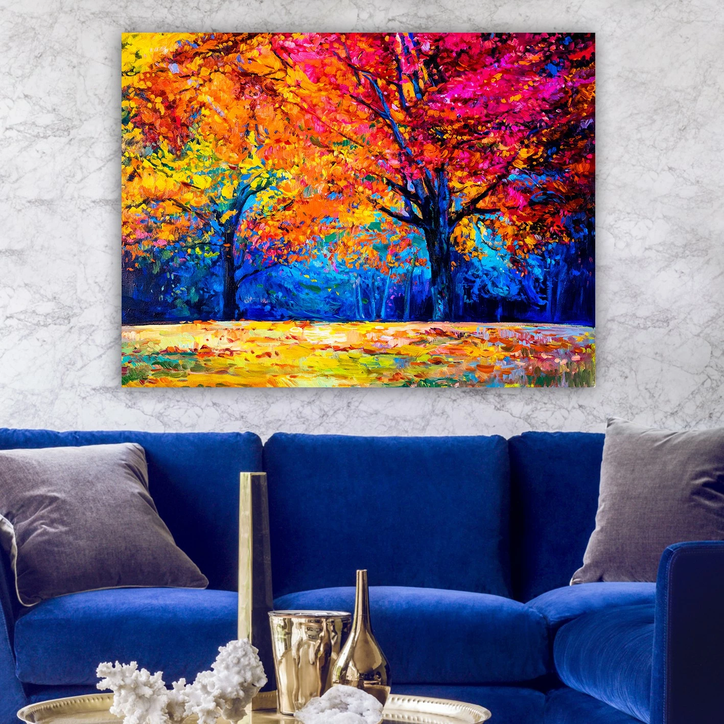 Pikturë dekorative në kanavacë, shumëngjyrëshe, 70x100cm, 292880360_70100