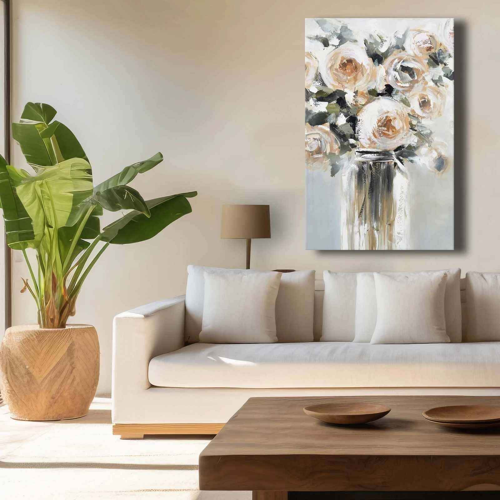 Pikturë dekorative në kanavacë, shumëngjyrëshe, 45x70cm, Wallity 4570softc-017