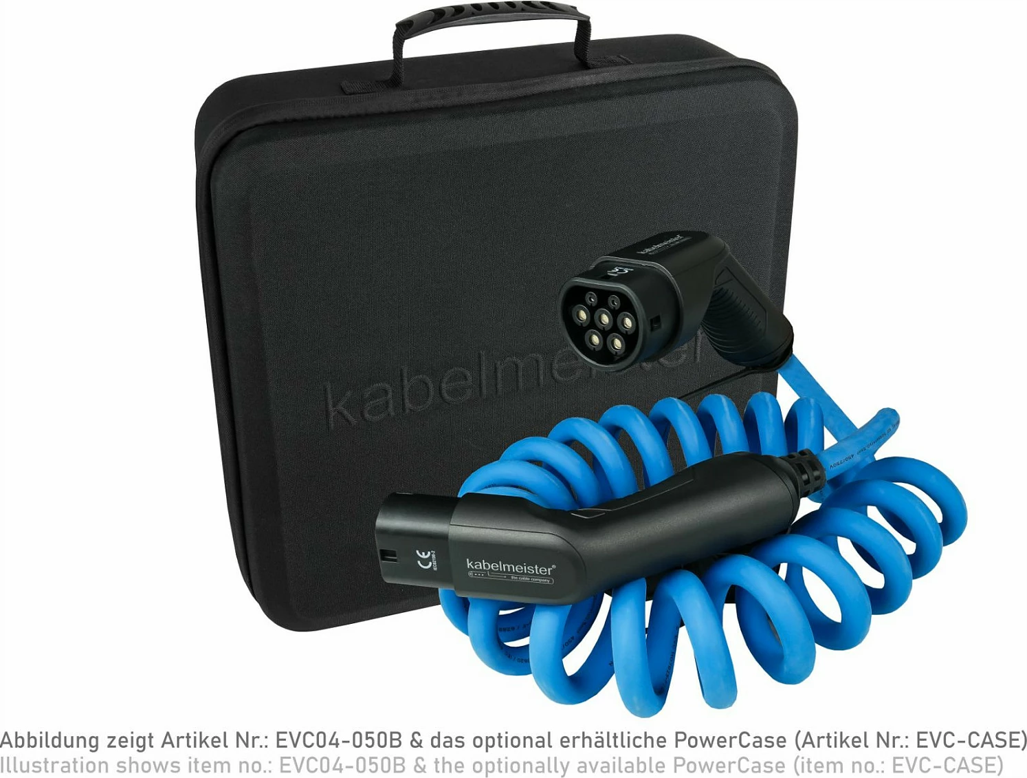 Kablë karikimi për veturë elektrike Kabelmeister Mode 3, 3-fazë 16A 11kW, 5m, e kaltër