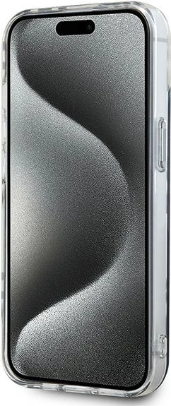 Mbështjellës DKNY IML Checkered Mono Pattern për iPhone 15/14/13, 6.1", i zi