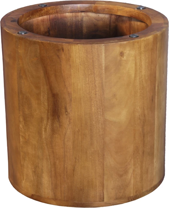 Tavolinë anësore Tulum, dru akacie, ngjyrë arre, 45x45x45