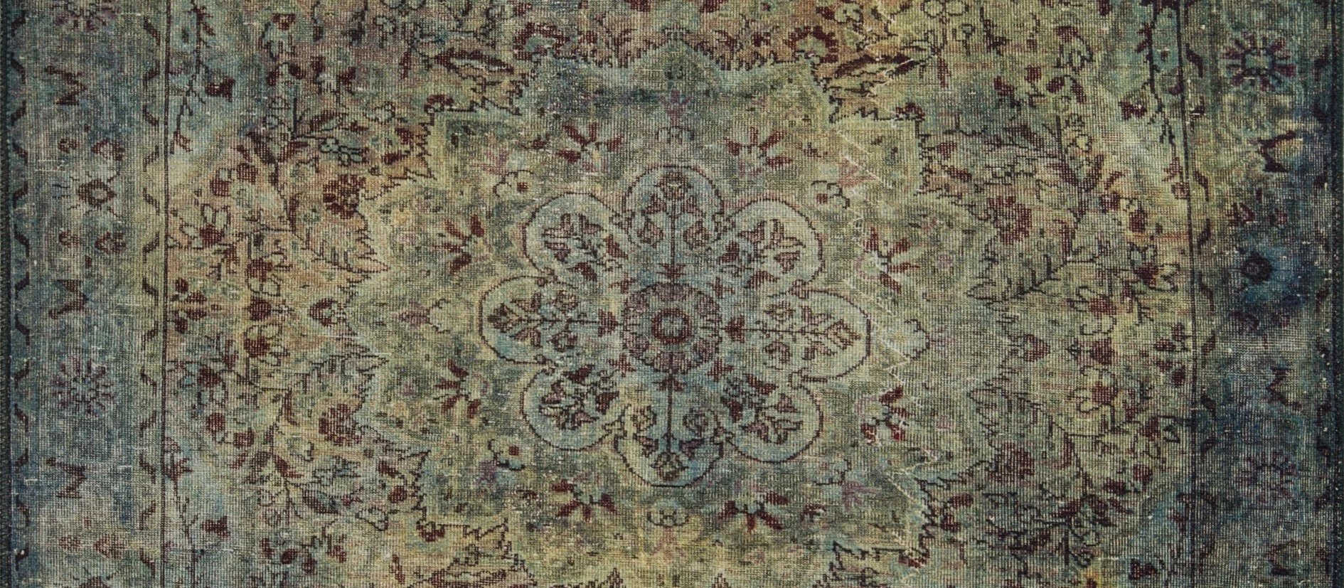 Qilim Conceptum Hypnose, Blues Chenille, 230x330cm, ngjyrë e gjelbër