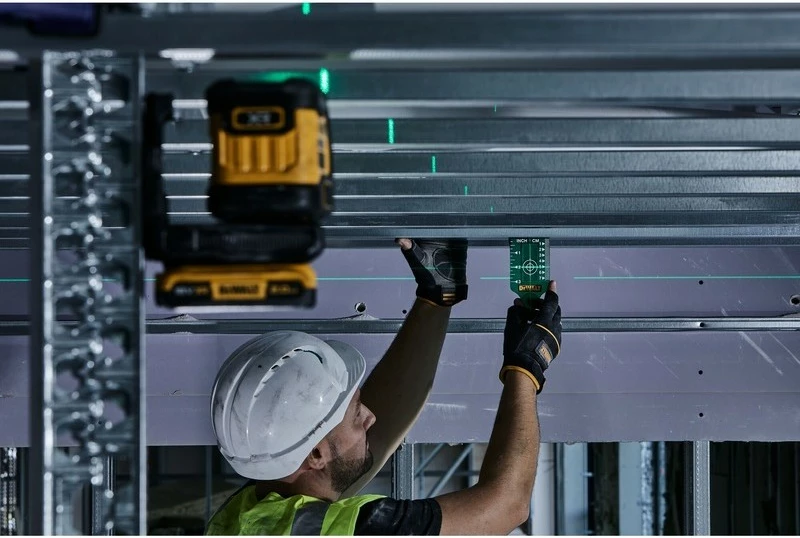 Nivel lazer DeWALT DCLE34021N-XJ, 18V, 55m, zi/verdhë
