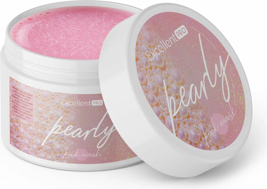 Xhel ndërtues për thonj për femra Excellent PRO Pearly Gel Pink Mask, 15g
