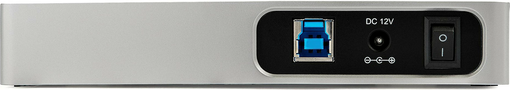 Hub USB-C StarTech HB30C5A2CSC, 7 porta (5x USB-A + 2x USB-C), USB 3.2 Gen 1 5Gbps, me adapter rryme, i zi/argjend