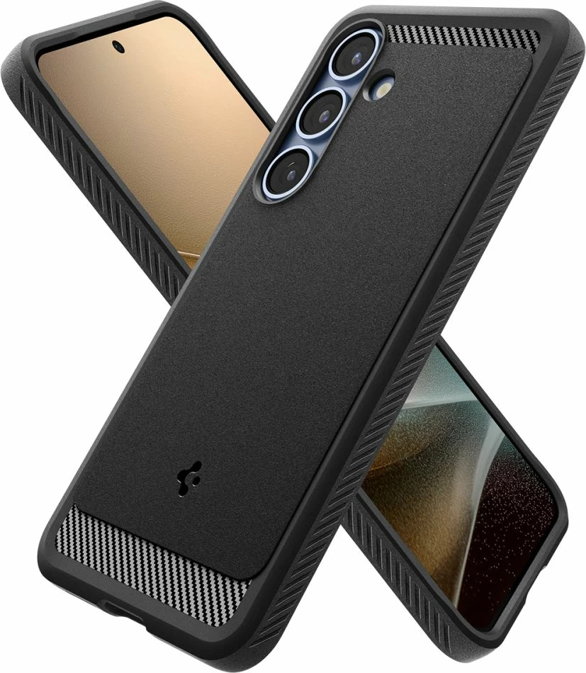 Mbështjellës Spigen Rugged Armor Mag MagSafe për Samsung Galaxy S25, i zi