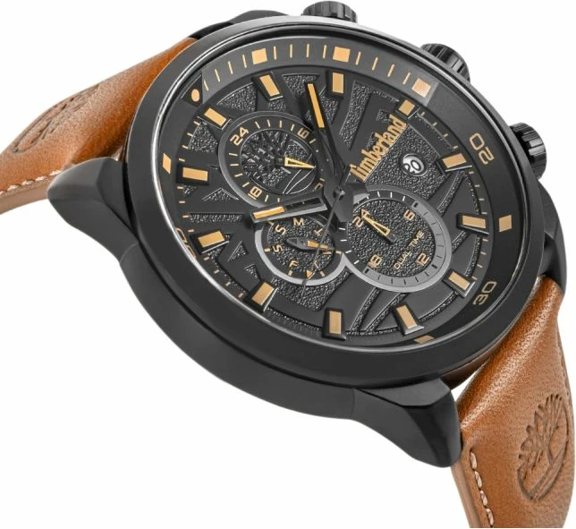 Orë dore meshkuj Timberland Henniker II TBL.14816JLB/02, kafe, set me çantë