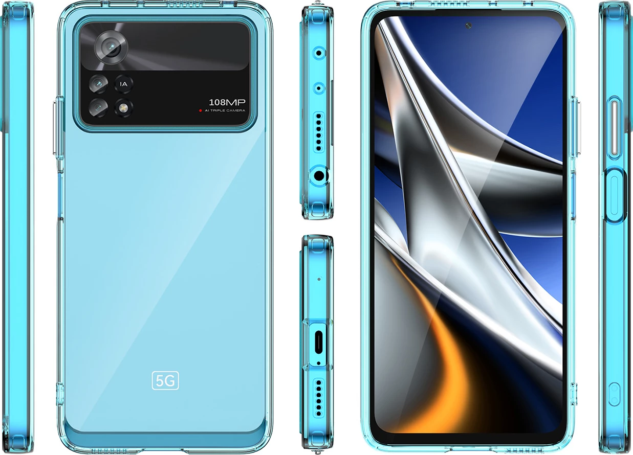 Mbështjellës Hurtel Outer Space Case për Xiaomi Poco X4 Pro 5G, i zi