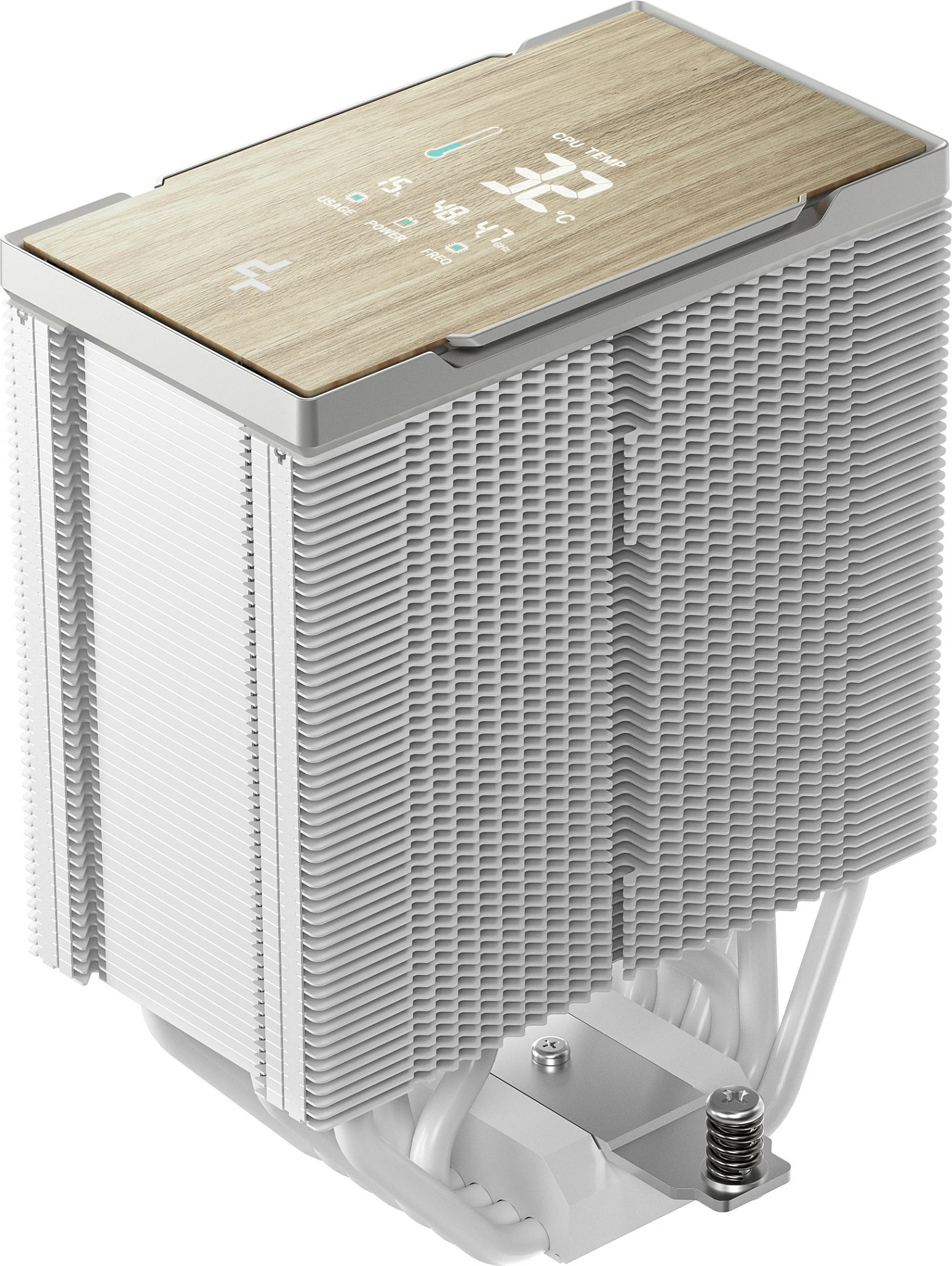 Ftohës procesori Deepcool AK700 DIGITAL WH, 120mm PWM, ekran i integrum, i bardhë