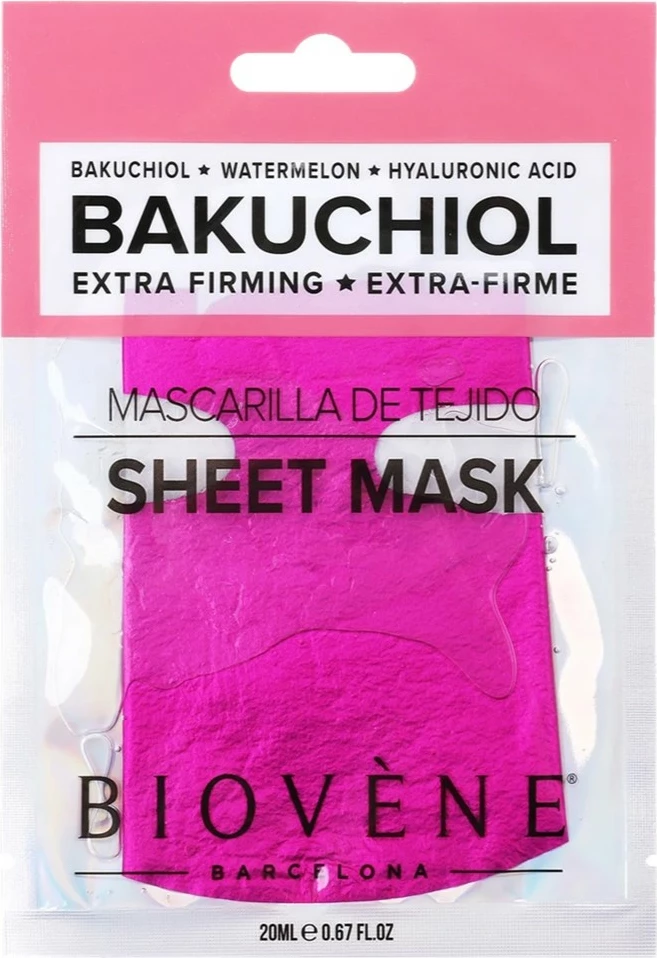 Maskë për fytyrë për femra Biovene Bakuchiol Extra-Firming Sheet Mask, 20ml