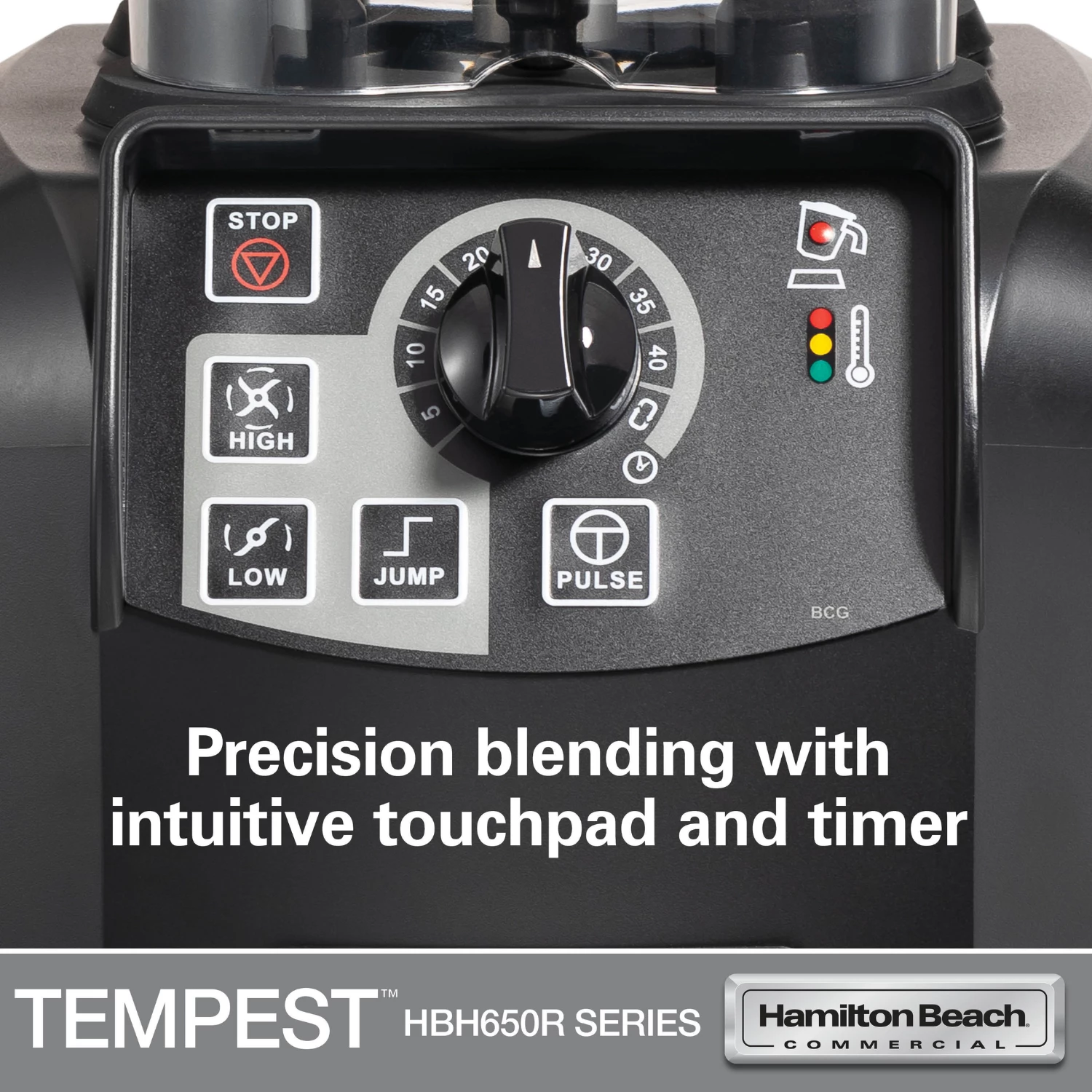Blender profesional, Hamilton Beach Commercial, Tempest HBH650R-CE, 1.8 L, 3 HP