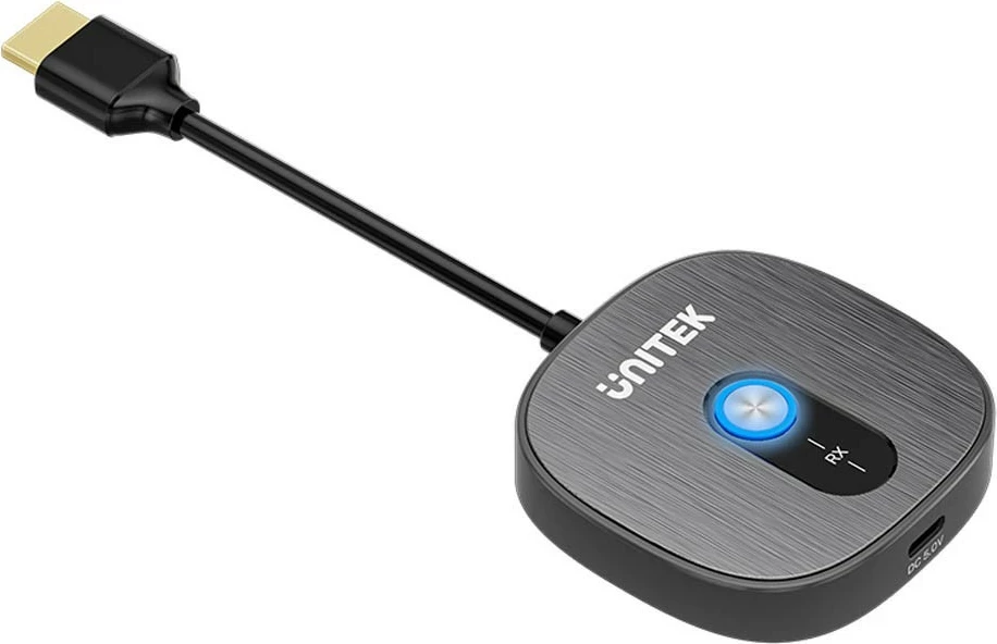 Marrës HDMI wireless Unitek V1711A, FullHD 1080p 60Hz, i zi