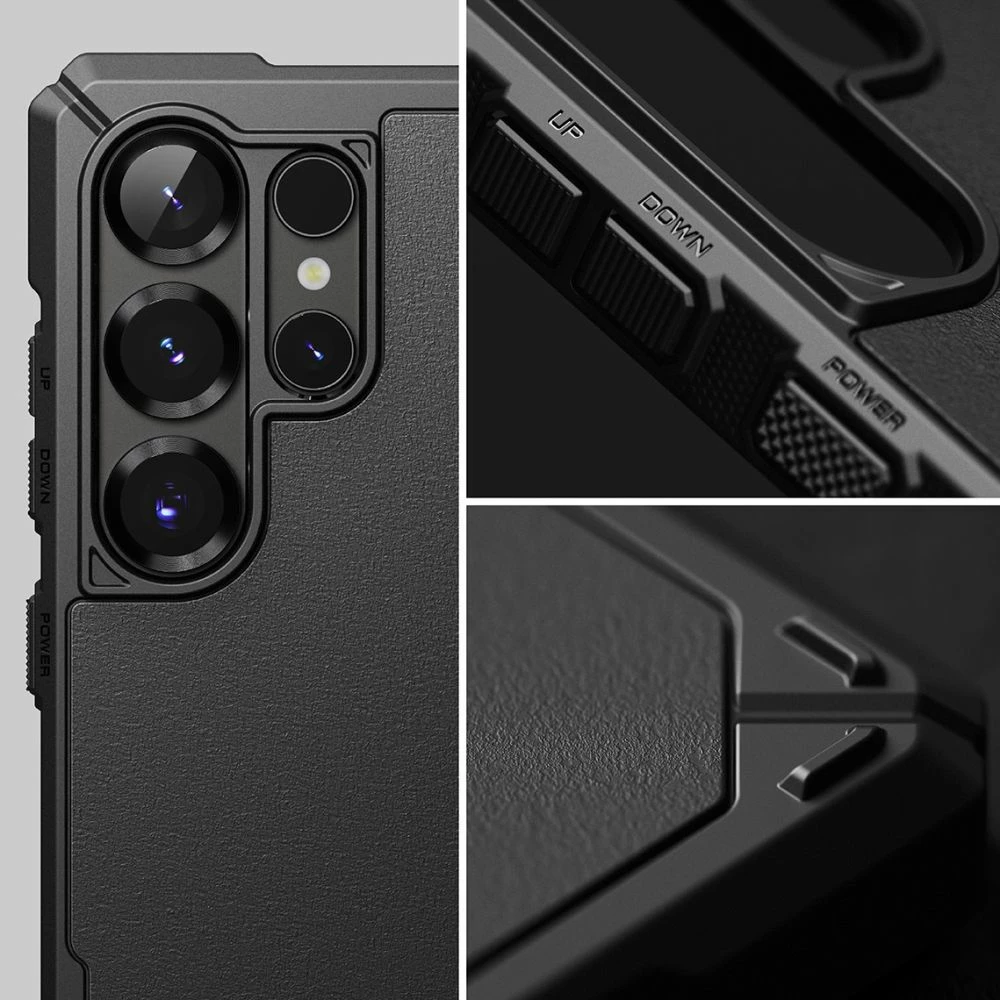Mbështjellës Ringke Rugged Gear për Samsung Galaxy S25 Ultra, zi