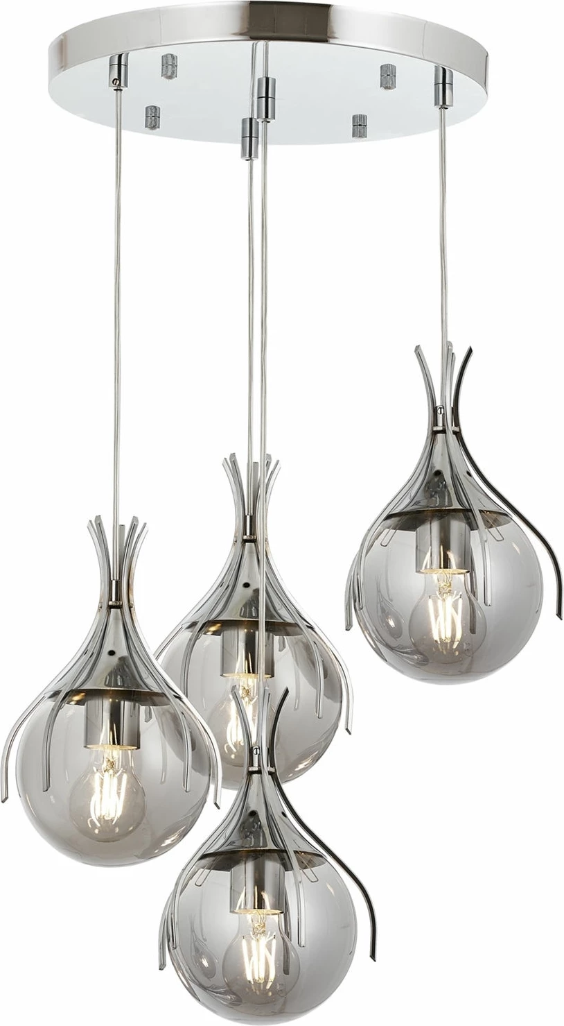 Llambë tavani moderne Opviq, krom, AV-1766-4KT