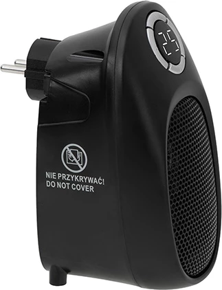 Ngrohës portativ, Adler, AD 7726 Thermofan Easy Heater, 1500W, timer 1-12h, kontroll temperature 15-35°C, element qeramik, i zi