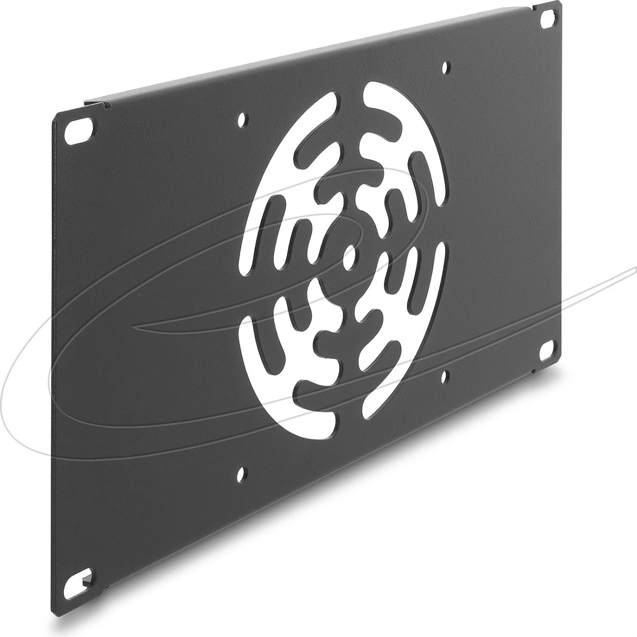 Panel mbulues DeLOCK 67434, 3U për kabinë rrjeti 10", me ventilator, metal, gri e errët