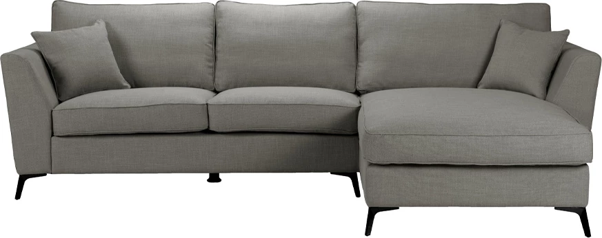 Këndare BOEL, e djathtë, ngjyrë gri, 280x170x92