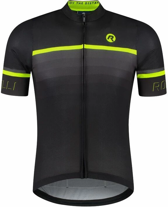 Maicë sportive Rogelli HERO II, e zezë-fluo