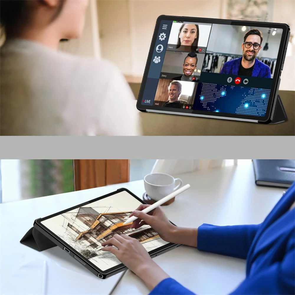 Mbështjellës Tech-Protect SmartCase për Lenovo Tab 10.1 TB-311, i zi