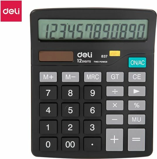 DELI KALKULATOR 837 12DIGIT 1/20