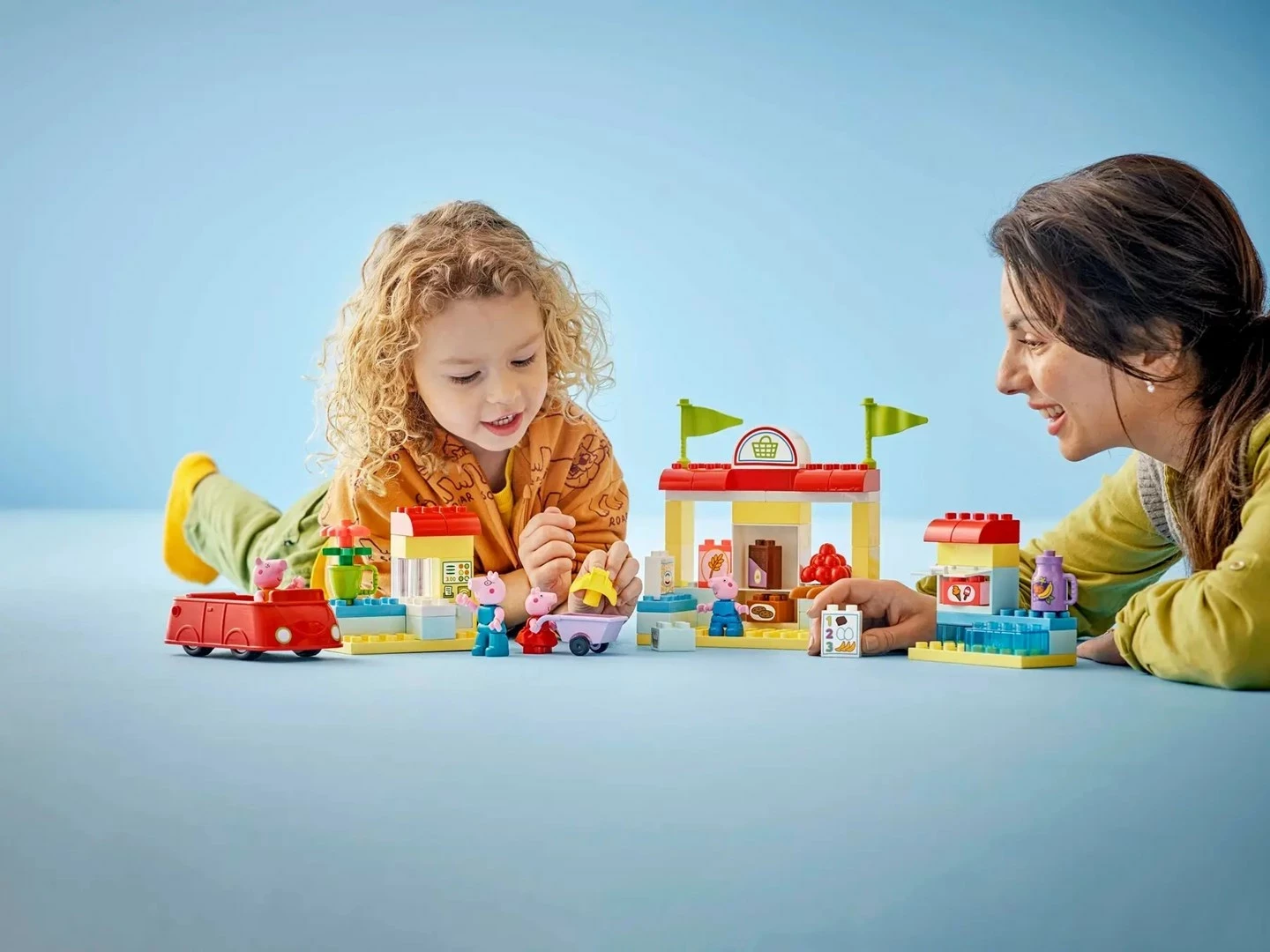 Set LEGO DUPLO Peppa Pig Supermarket, 10434, për fëmijë, shumëngjyrësh