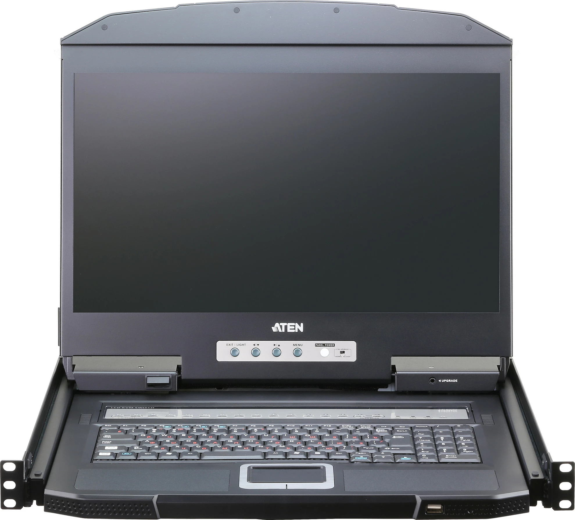 Switch KVM LCD ATEN CL3116NX, 18.5", 16 porta, Rack 1U, 1366x768, AZERTY FR, i zi
