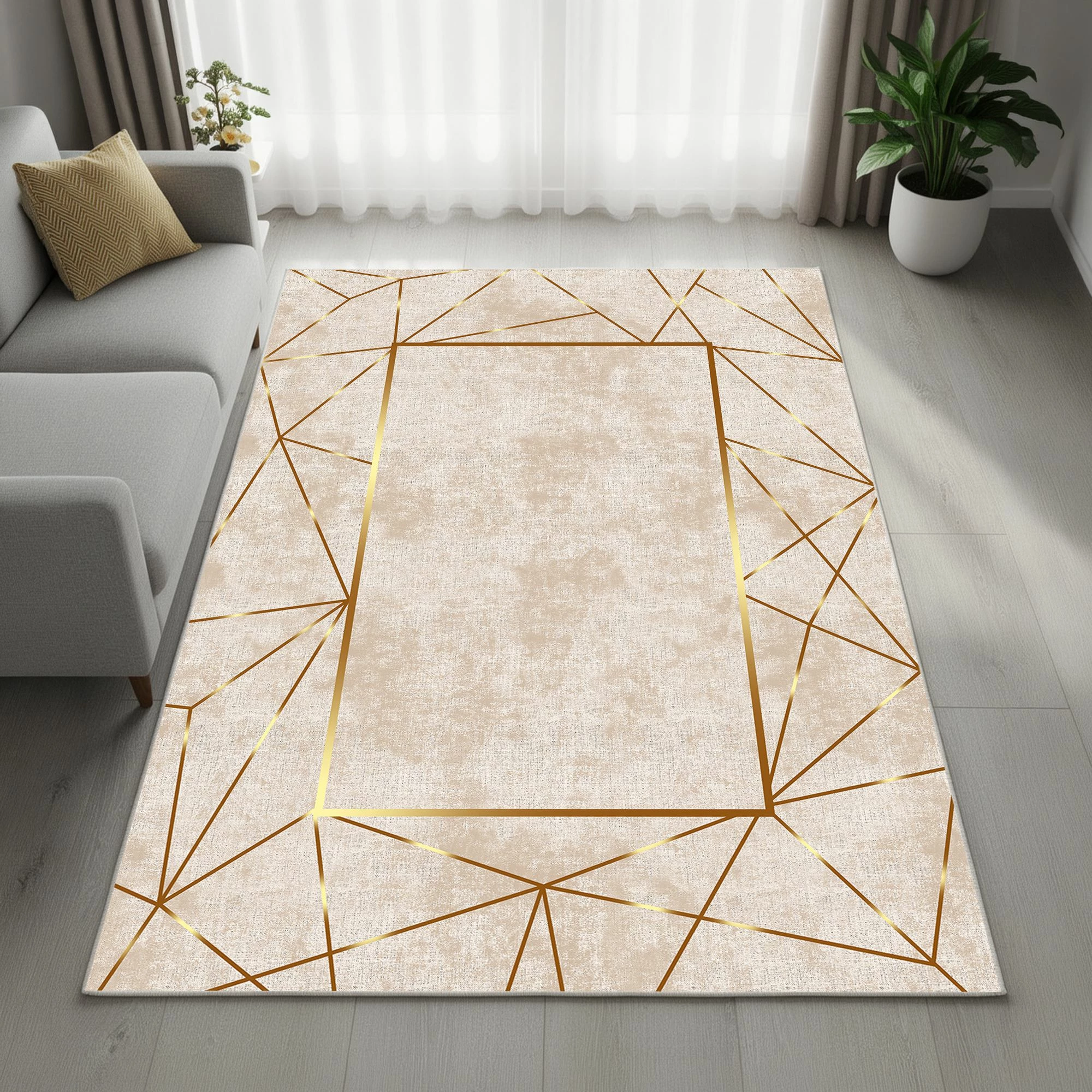 Qilim Velvet, shumëngjyrësh, 80x120cm, Els2400