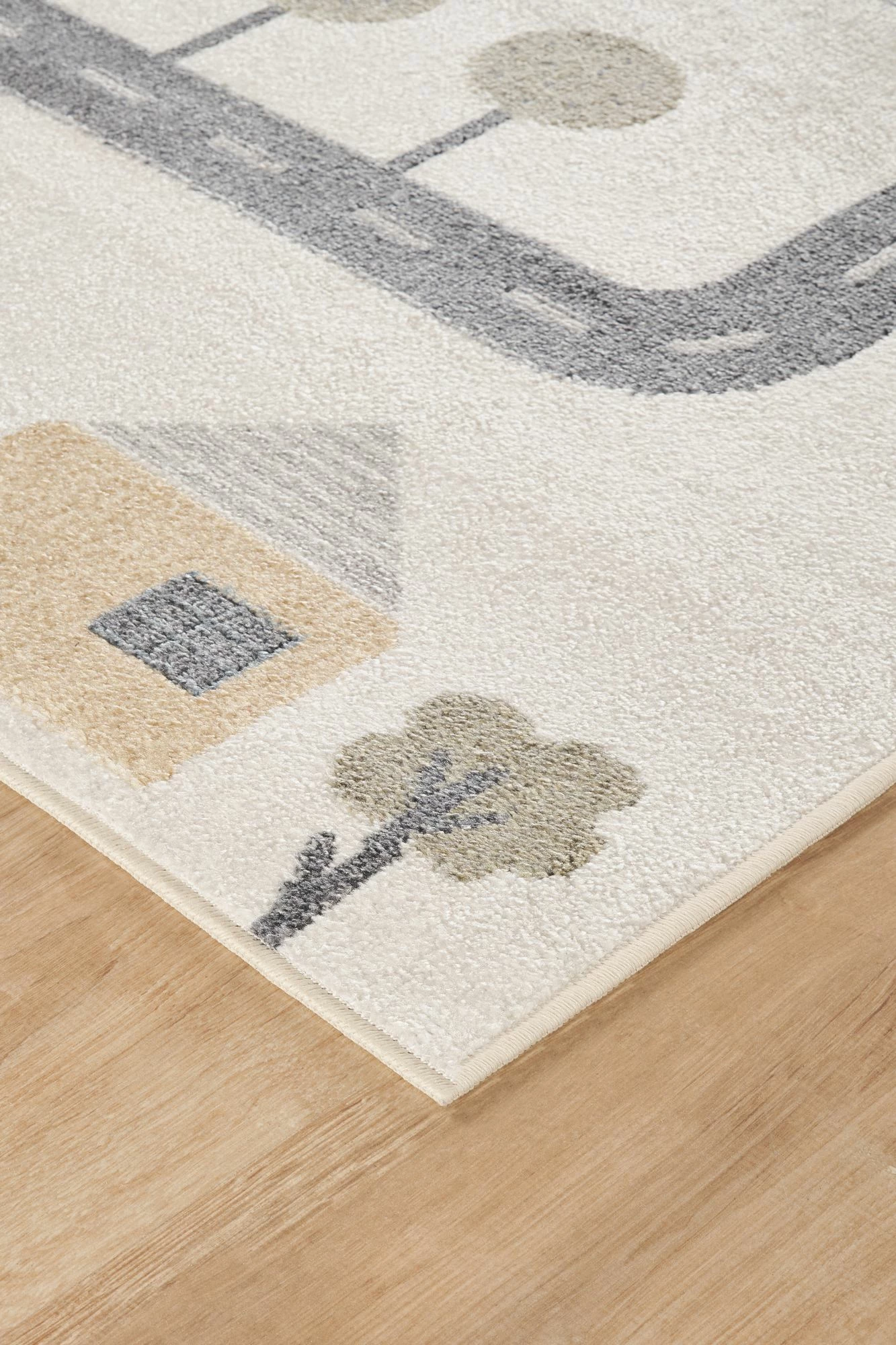 Qilim për fëmijë, ngjyrë krem dhe gri, 200x290cm, Conceptum Hypnose