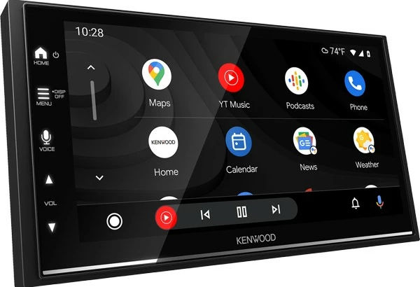 Radio multimedia Kenwood DMX7722DABS, 6.8 inç, Wi-Fi, Bluetooth, CarPlay, Android Auto, e zezë
