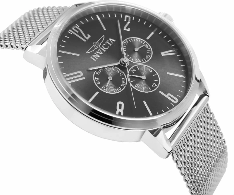 Orë dore për meshkuj Invicta, argjend