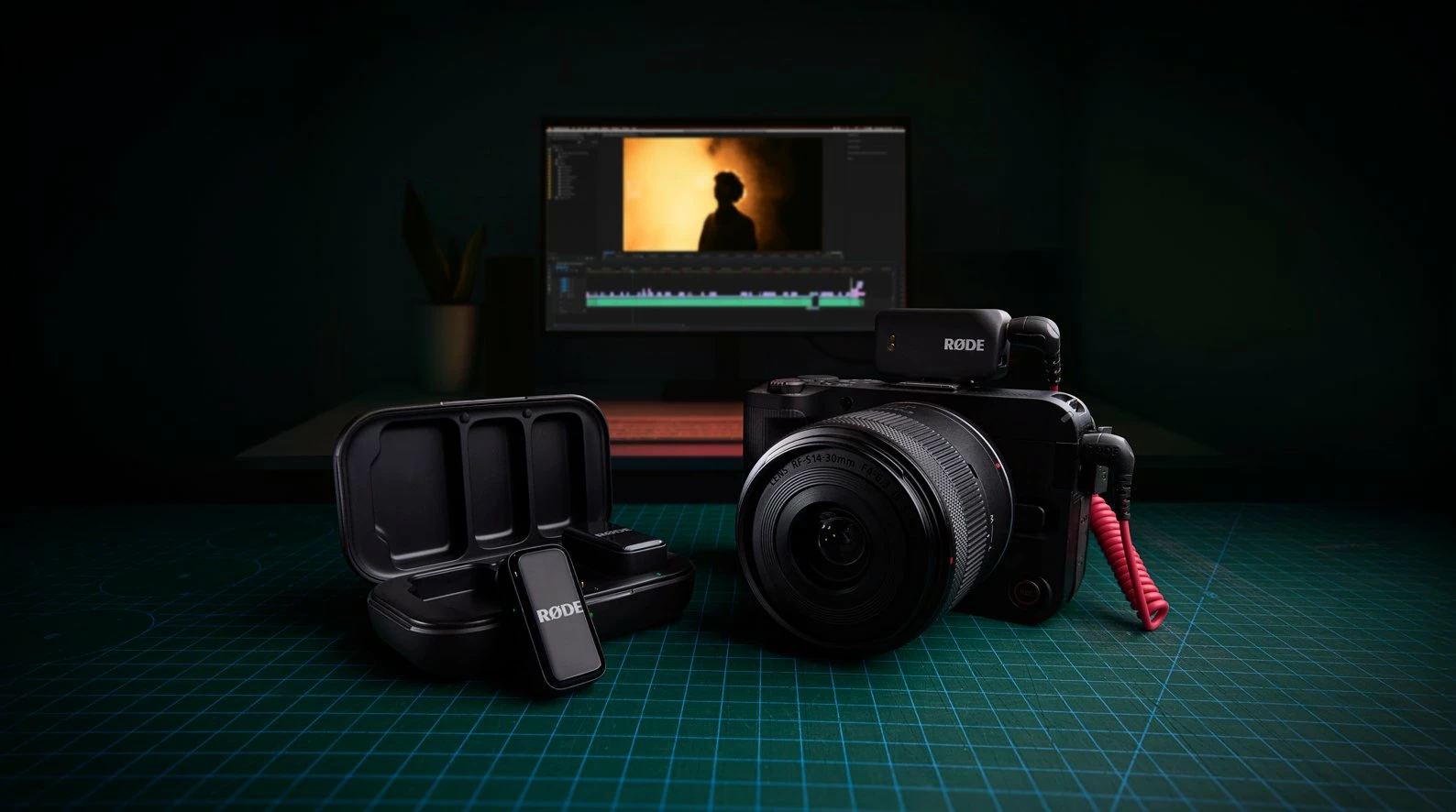 Mikrofon wireless Rode Wireless Micro Camera Kit WIMICROCKIT, USB-C, clip-on, omnidireksional, i zi, set 2x transmetues + 2x marrës + kuti karikimi