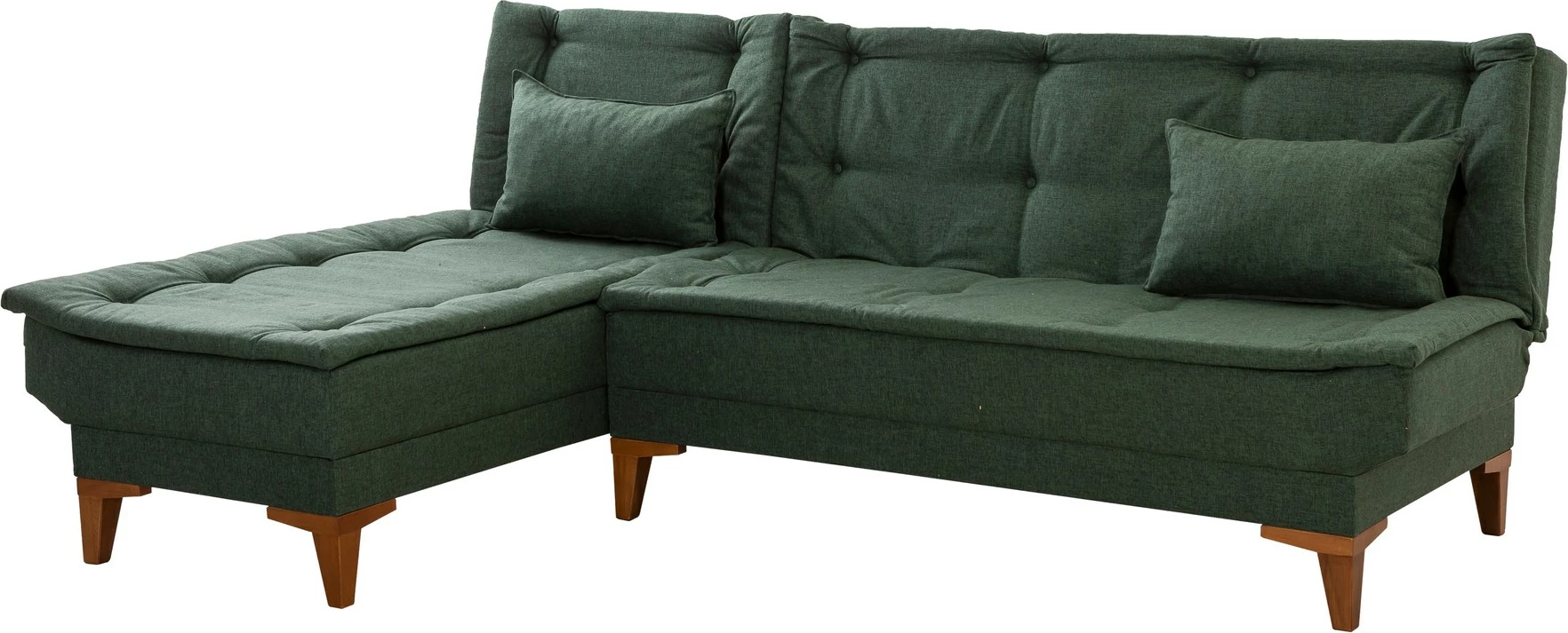 Kënd-sofë krevati Atelier del Sofa, Santo majtas, ngjyrë e gjelbër
