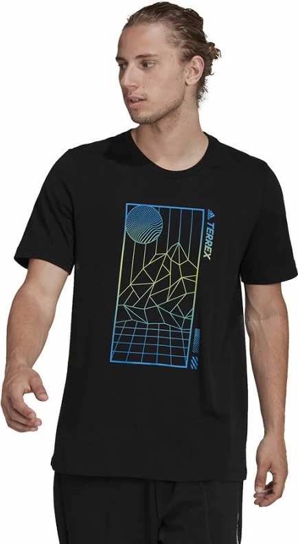 Maicë adidas Terrex për meshkuj, e zezë
