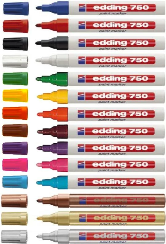 Marker boje permanent, Edding, 750 (4-750006 / 4750006), portokalli