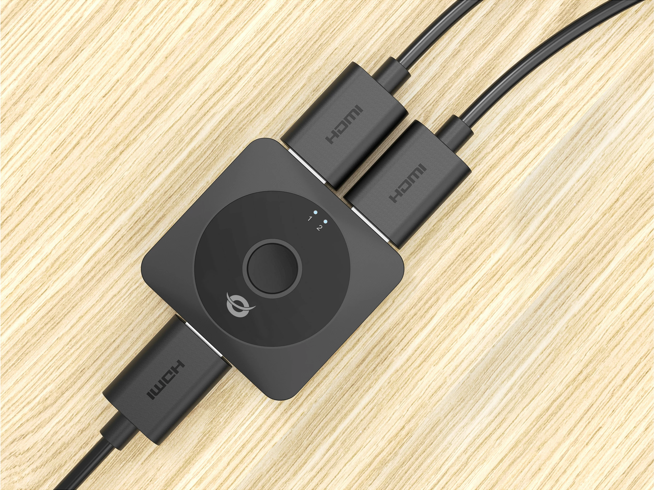 Switch HDMI Conceptronic SELENE01B, 2-Port Bi-Directional, HDMI 2.0, 4K@60Hz, i zi