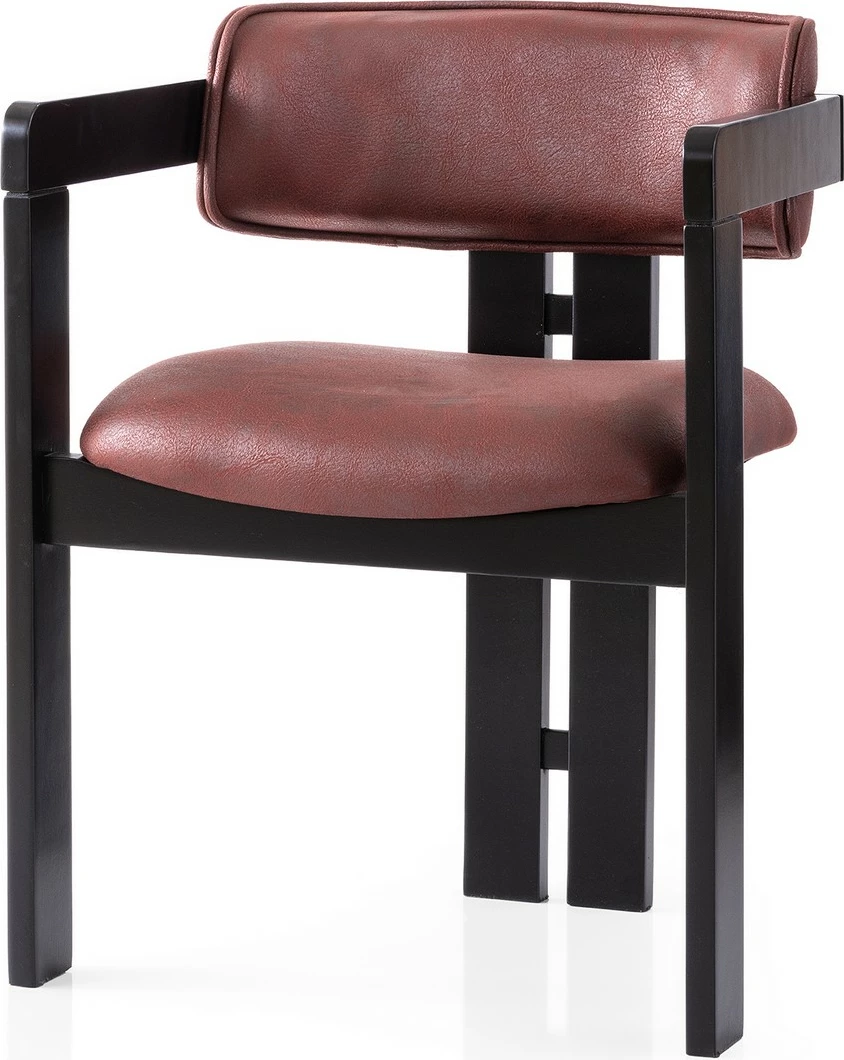 Karrige Skye Decor, e rehatshme, e zezë dhe e kuqe, 047