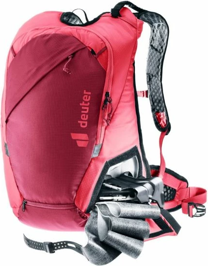 Çantë shpine Deuter për ski, e kuqe