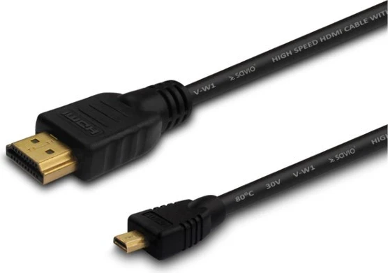 Kabllo HDMI Savio CL-39, Lloji A, 1m, e zezë