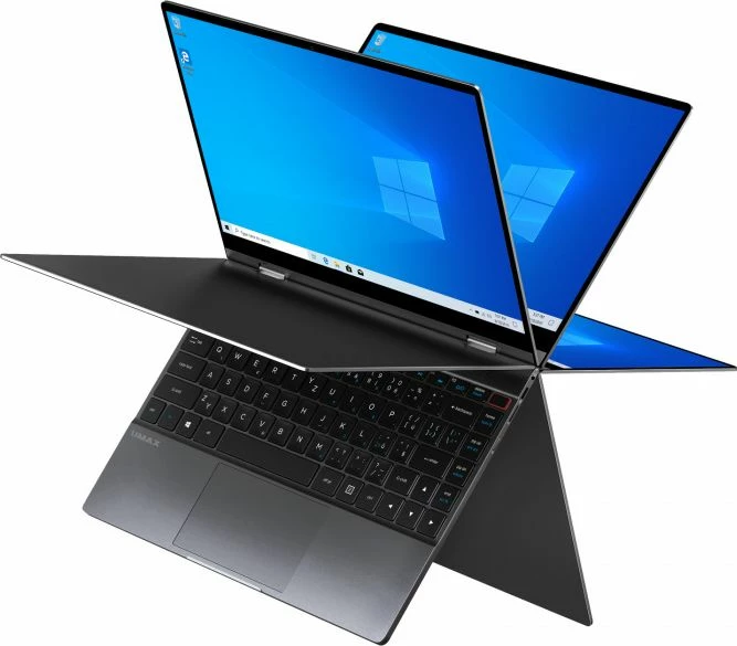Laptop Umax VisionBook 13Wr Flex UMM220V30 13.3\" Touch 2n1 Intel Celeron N4020 4GB RAM 128GB SSD Windows 10 Pro, Gri