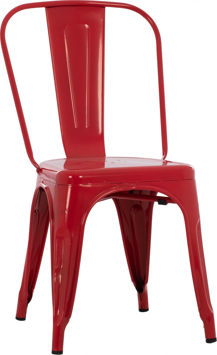 Karrige për ngrënie Melita FH8641.04 metalike, ngjyrë e kuqe, 43x50x82H cm