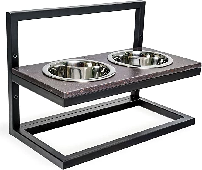 Harley & Cho Feeding Station (M (42x21cm), Guri i kaftë + i zi)