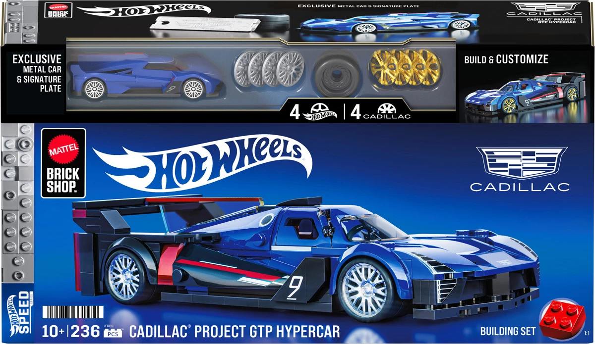 Seti i Ndërtimit Brick Shop Hot Wheels Cadillac Project GTP Hypercar