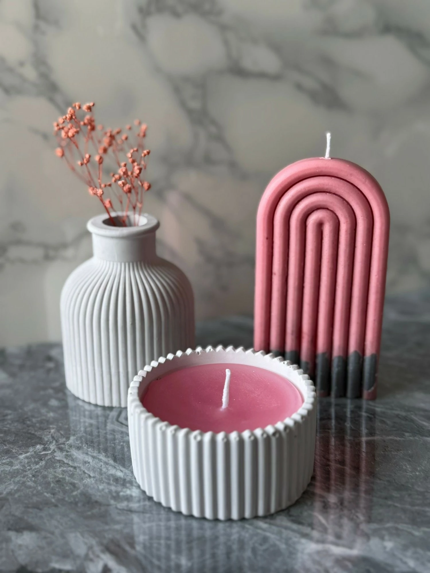 Set qirinjsh (3 copë), Evila Originals, Glamour Candle 14ST