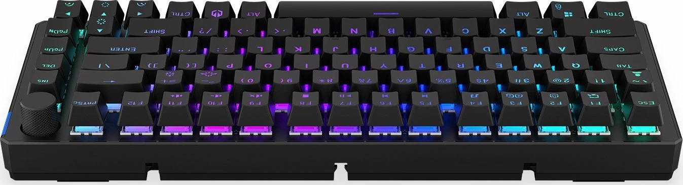 Tastierë mekanike gaming Endorfy Thock 75% Wireless Red (EY5A073), Kailh Box Red, RGB, Bluetooth/2.4GHz/USB, US layout, e zezë