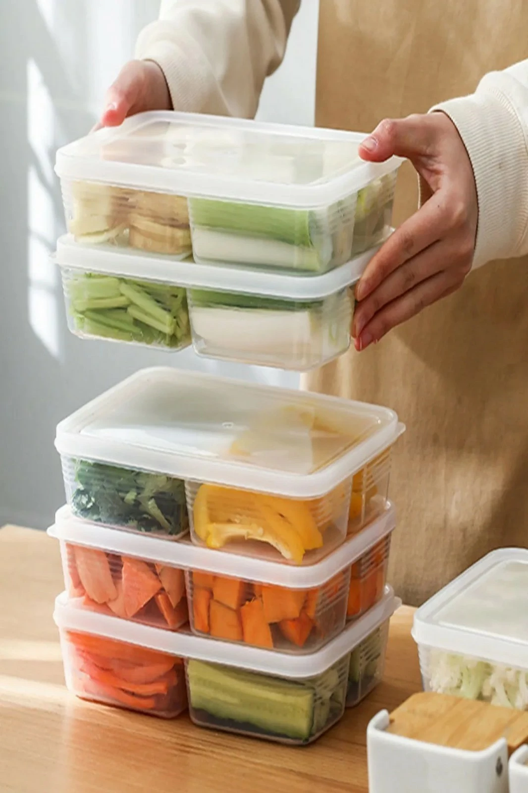 Set kuti për organizim (6 copë), Hermia Concept, transparent, 1000 ml