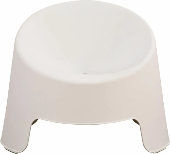 Karrige e ulët UOVO, e bardhë, 84x79x70