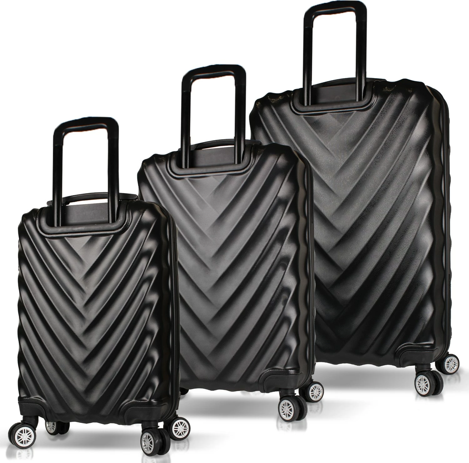 Set valixhesh (3 copë), Zoozie Bags, 6623, ngjyrë e zezë