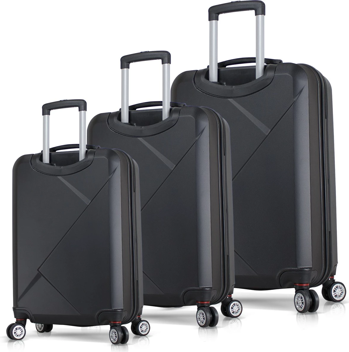 Set valixhesh (3 copë), ngjyrë e zezë, Zoozie Bags, 8008