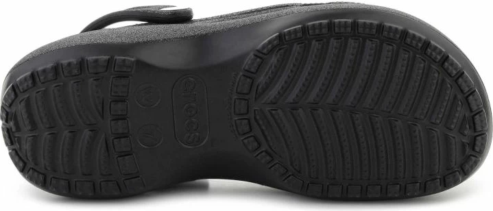 Atlete platforme femra Crocs Classic Platform Glitter Clog 207241-001, të zeza